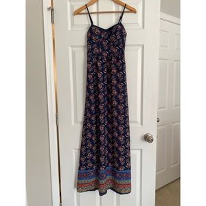 Paisley navy maxi